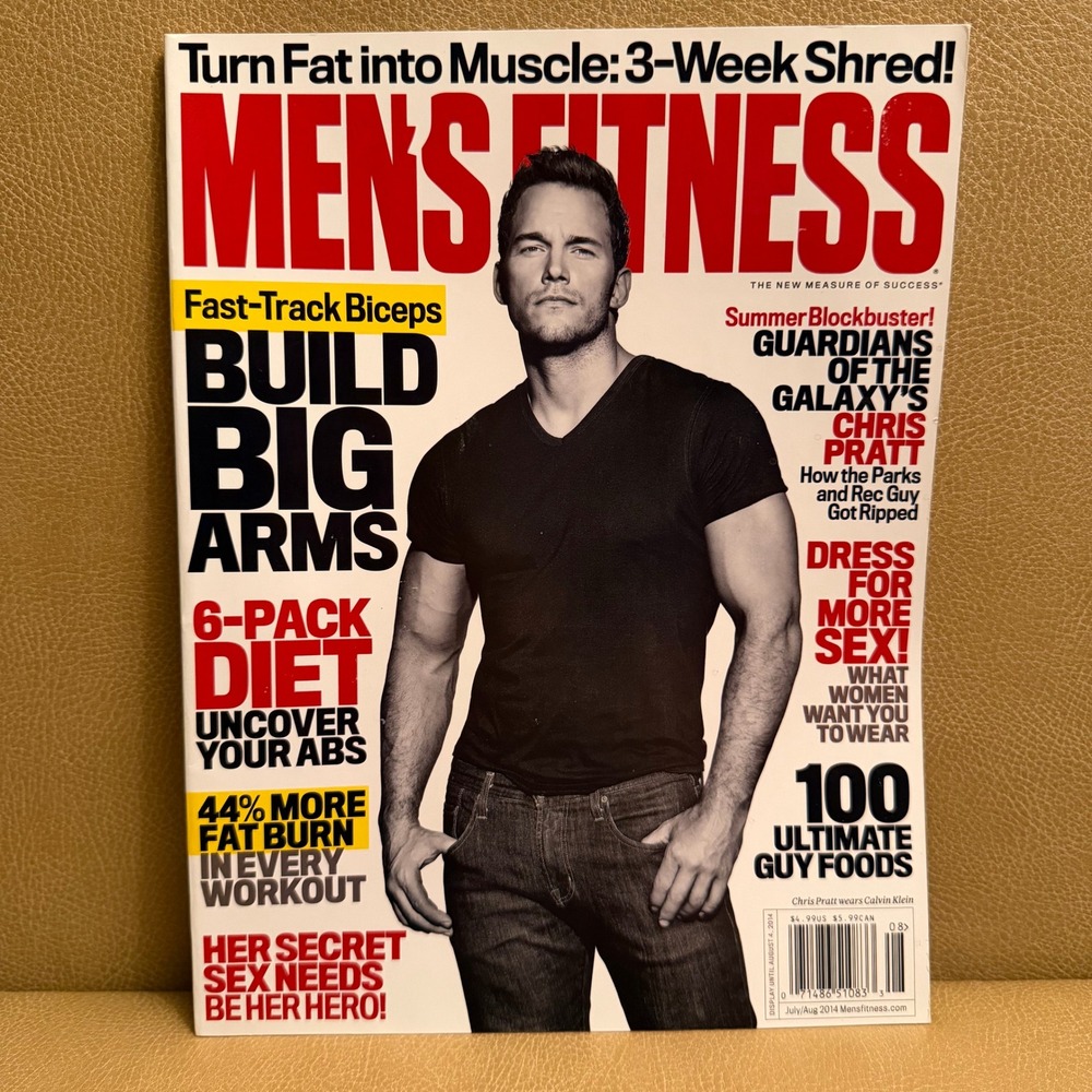 Men's Fitness Magazine July August 2014 Chris Pratt Cover